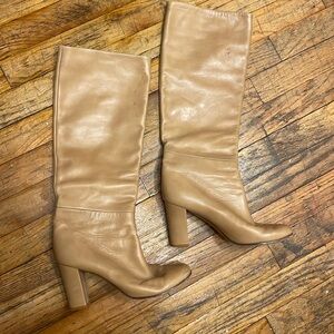 Celine Phoebe Philo tall tan leather boots
